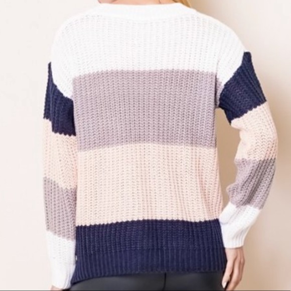 🎉HP🎊 Striped Knit Sweater - Picture 3 of 3